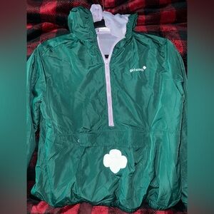 Girl Scouts Green Windbreaker Jacket